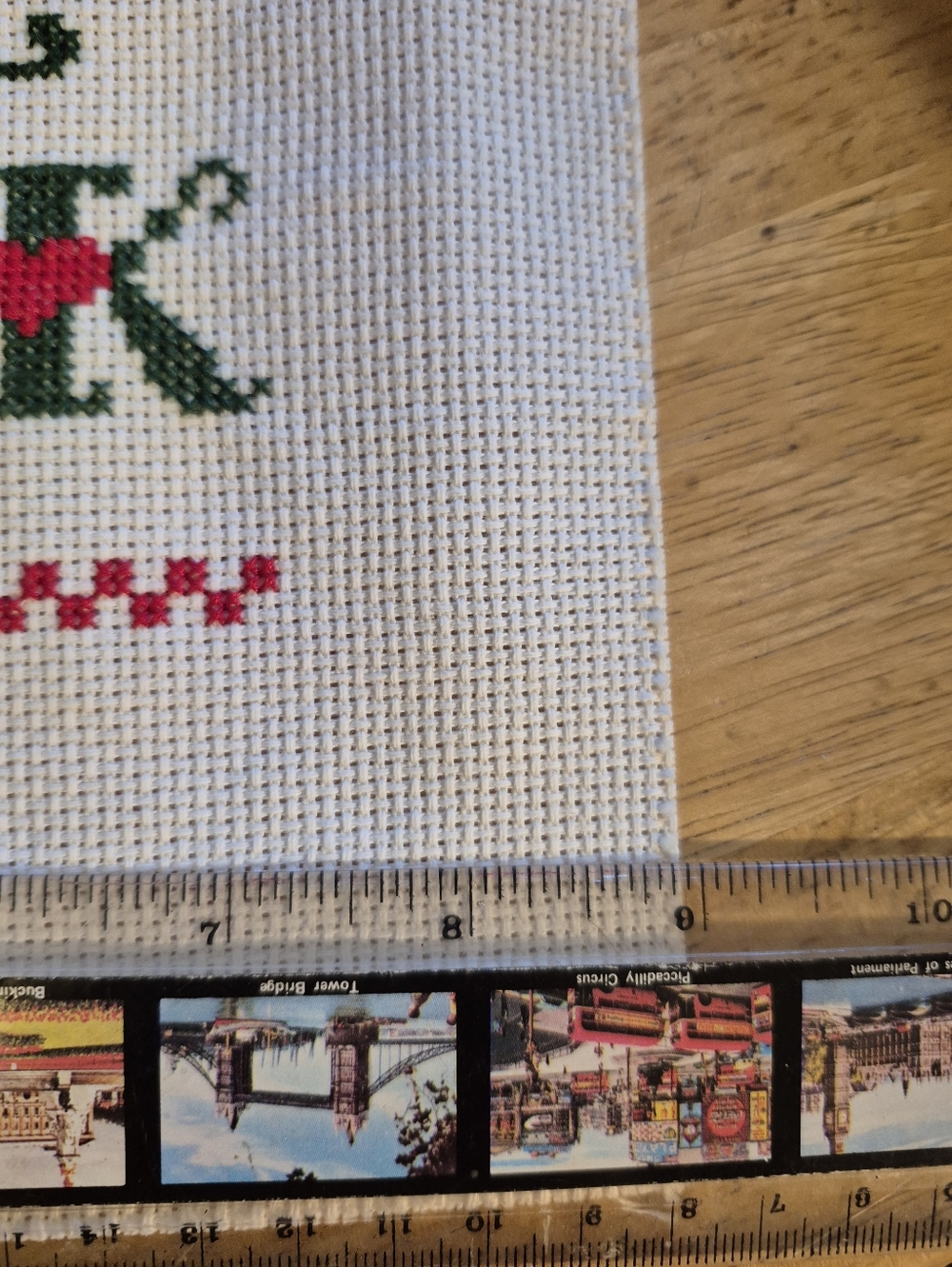 Kiss The Cook Completed Cross Stitch - Picture 3 of 4